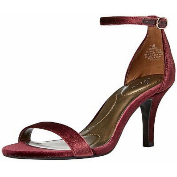 Bandolino Velvet Stappy Heels - Picture 2 of 4